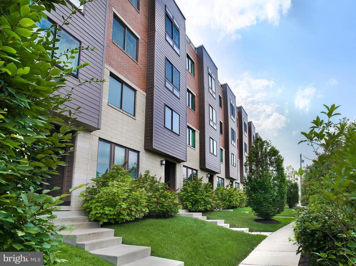 Brownstones apartment building side